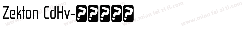 Zekton CdHv字体转换